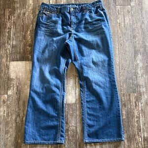 INC Denim Dark Regular Fit Blue Women Boot cut Leg  Jeans, Size 16W